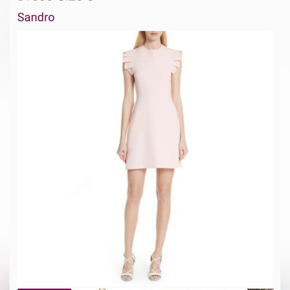 Sandro Rose Pink Lorena dress size 38